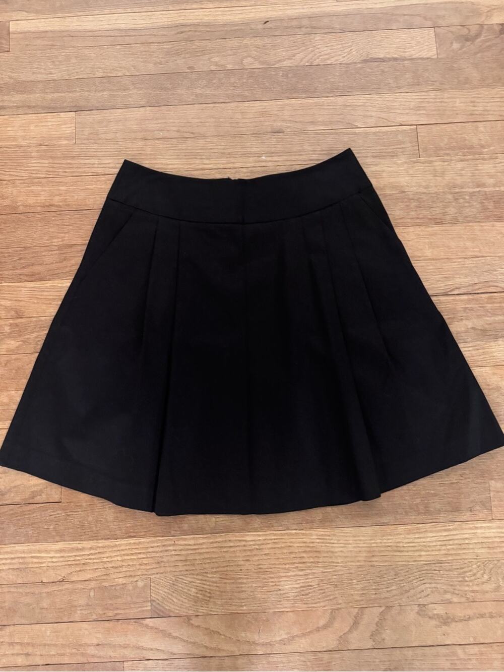 Rafaella Petites Women's Black Knee Length Pleated Skirt - Size 8P
b28